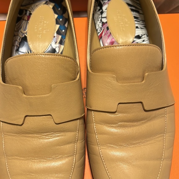 Hermes ancora loafers leather beige - Picture 3 of 10